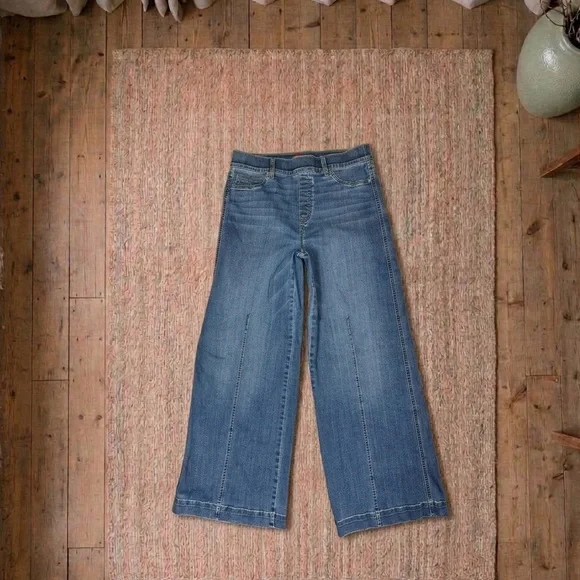 SPANX Light Blue High-Rise Wide Leg Jeans - Picture 3 of 5